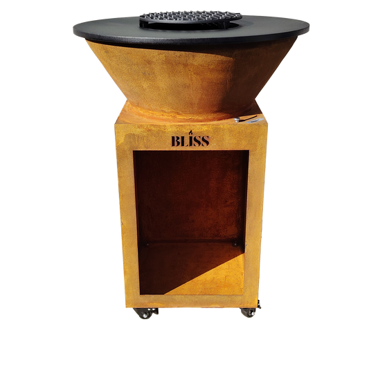 BLISS Plancha Cortenstaal Ø72 cm – Robuust & Stijlvol