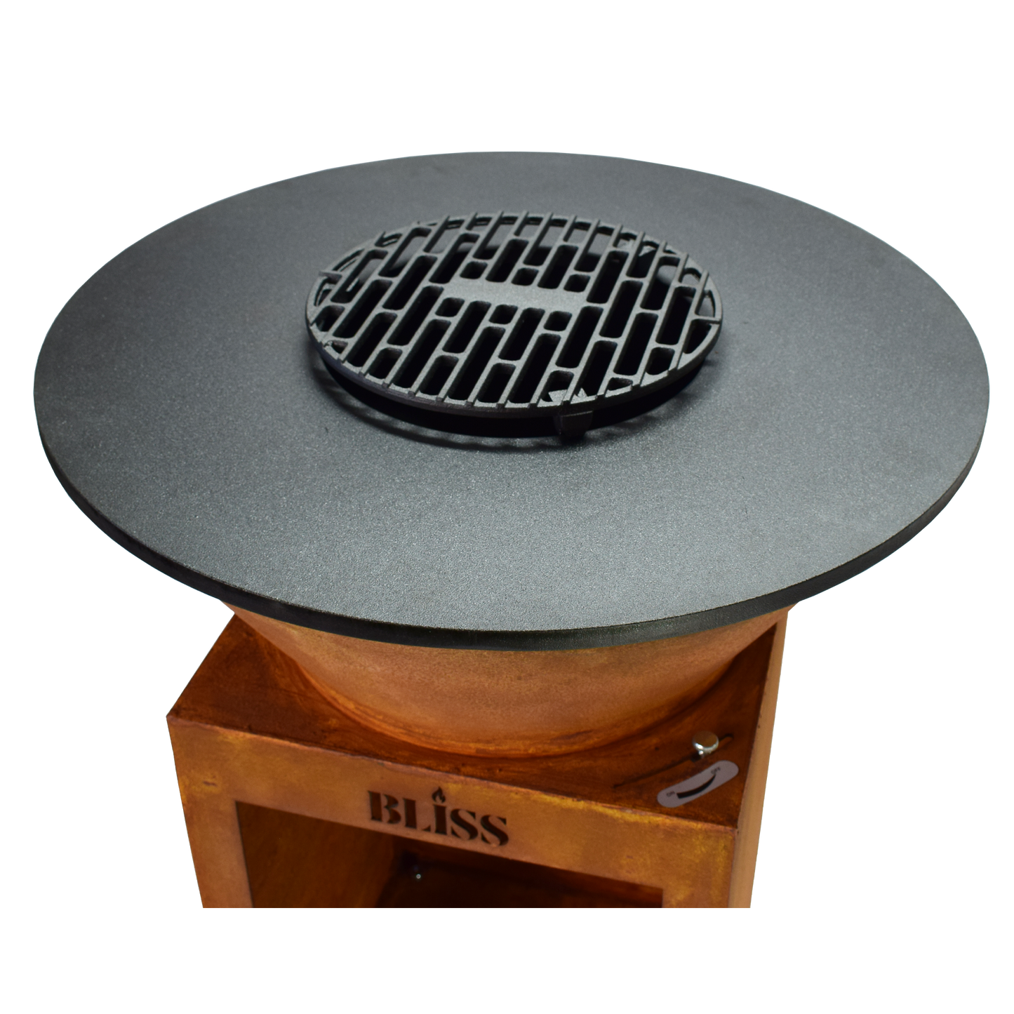 BLISS Plancha Cortenstaal Ø72 cm – Robuust & Stijlvol