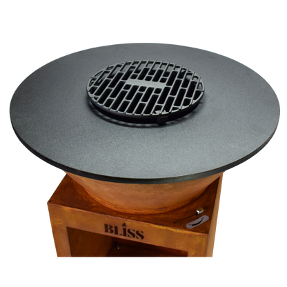 BLISS Plancha Cortenstaal Ø72 cm – Robuust & Stijlvol